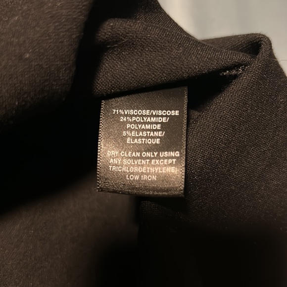 Lafayette 148 NY Black Crepe Peplum Dress - Picture 2 of 8